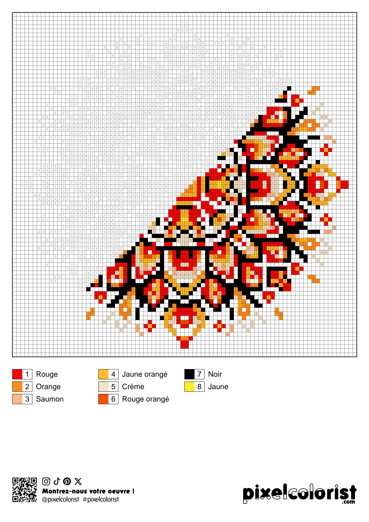 Coloriage %s pour adulte à imprimer (numérotés)