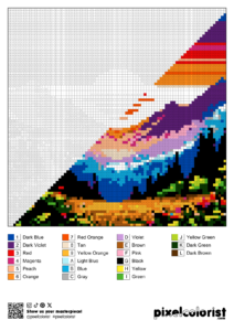 %s free Color by Number for adults PDF page