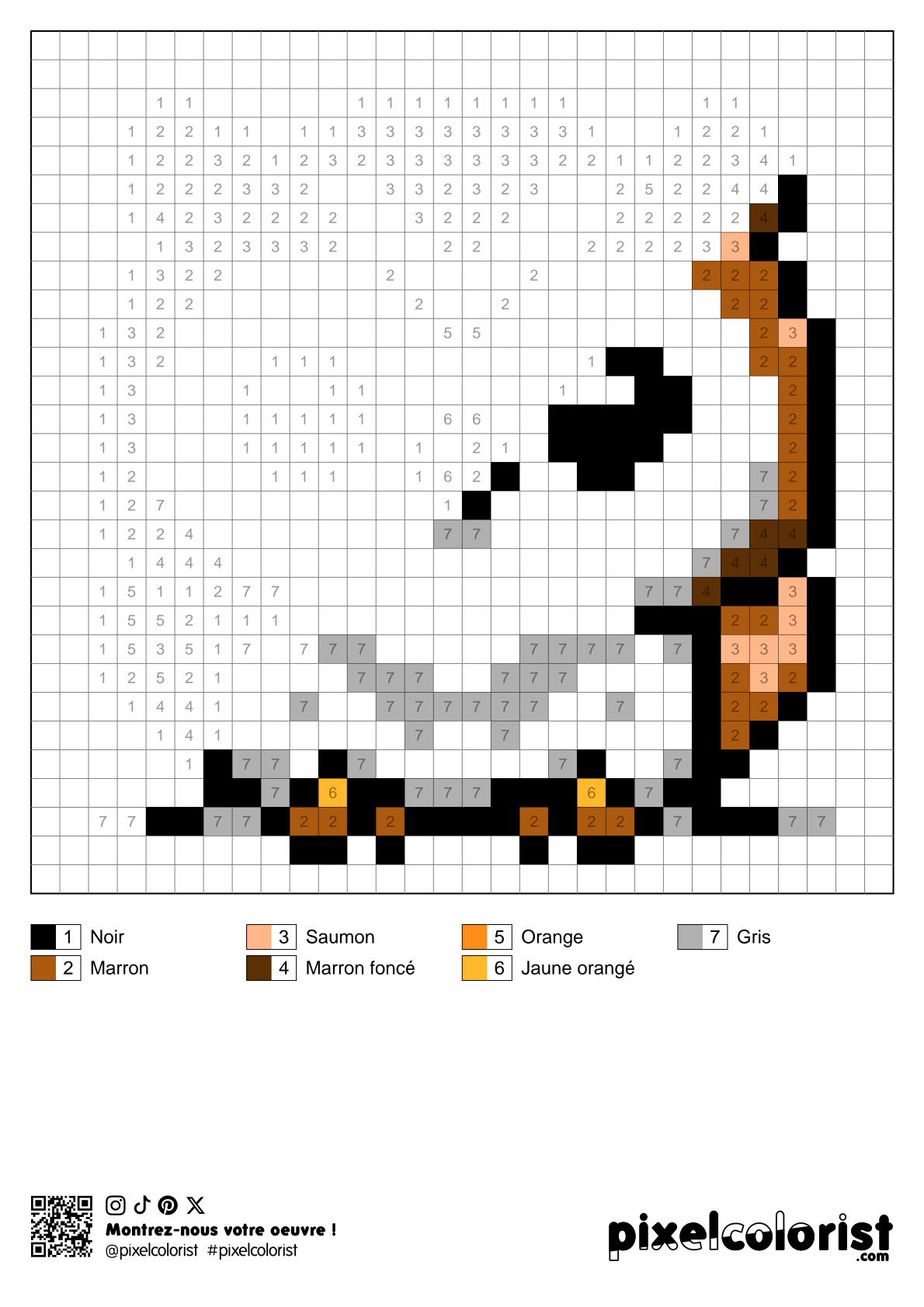 Coloriage %s pour adulte à imprimer (numérotés)