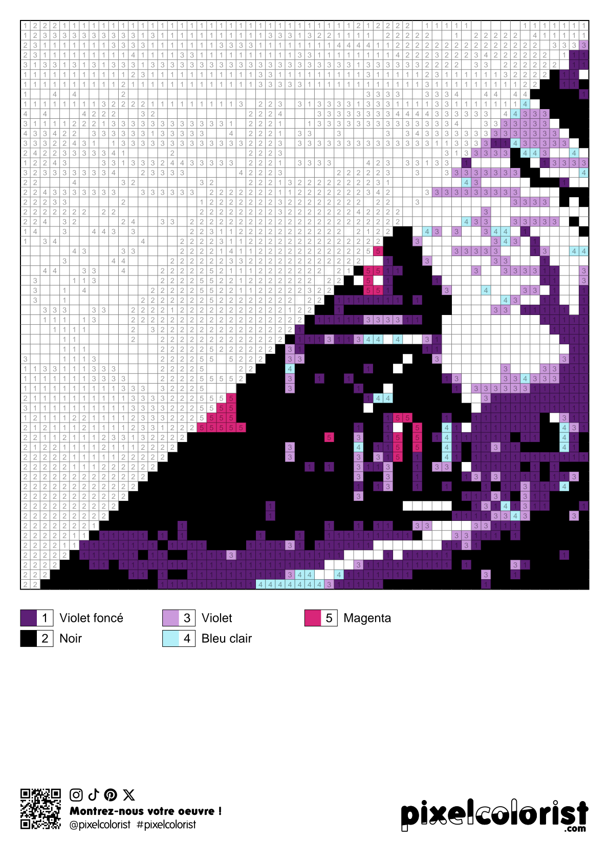 Coloriage %s pour adulte à imprimer (numérotés)