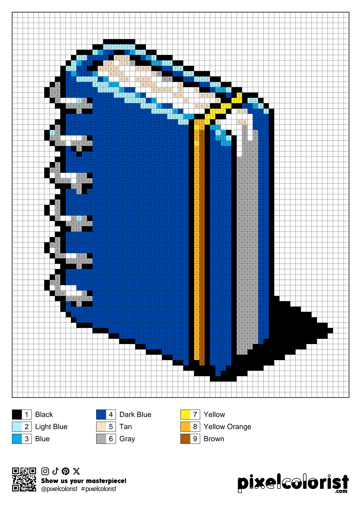 Notebook Pixel Color by Number for Adults - Pixelcolorist