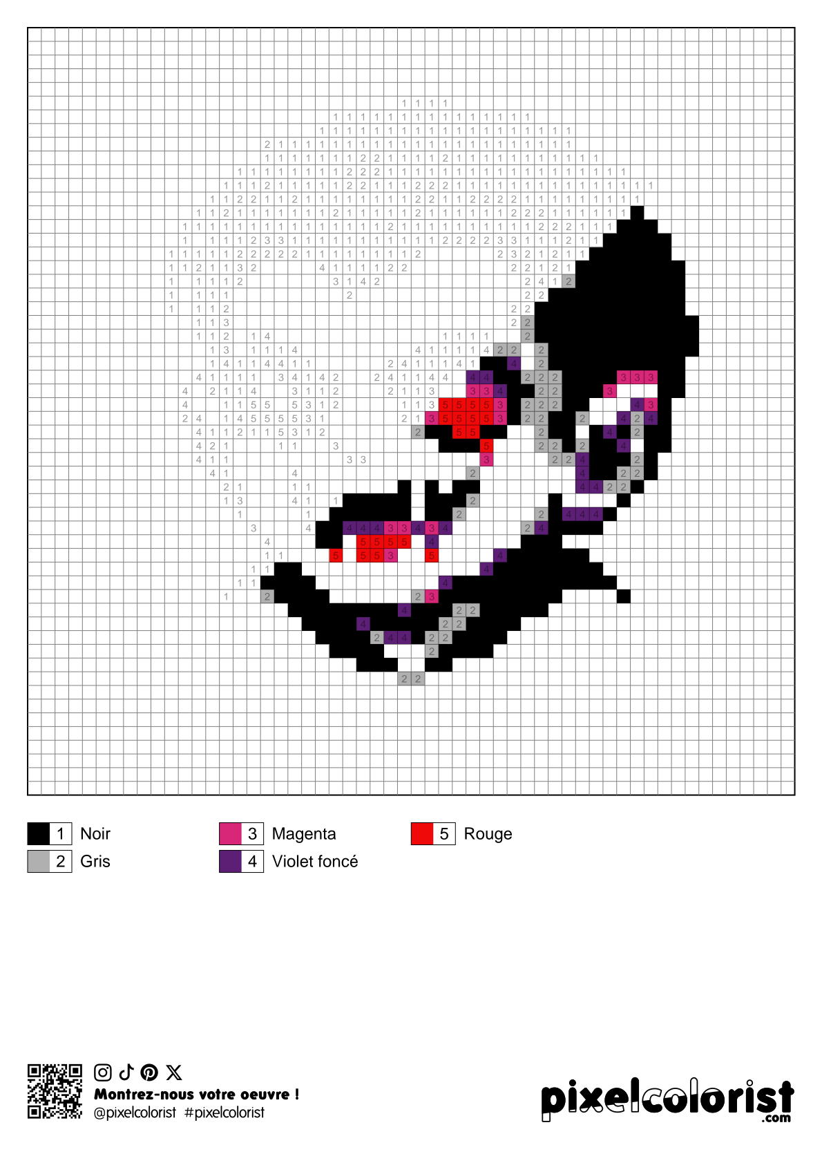 Coloriage %s pour adulte à imprimer (numérotés)