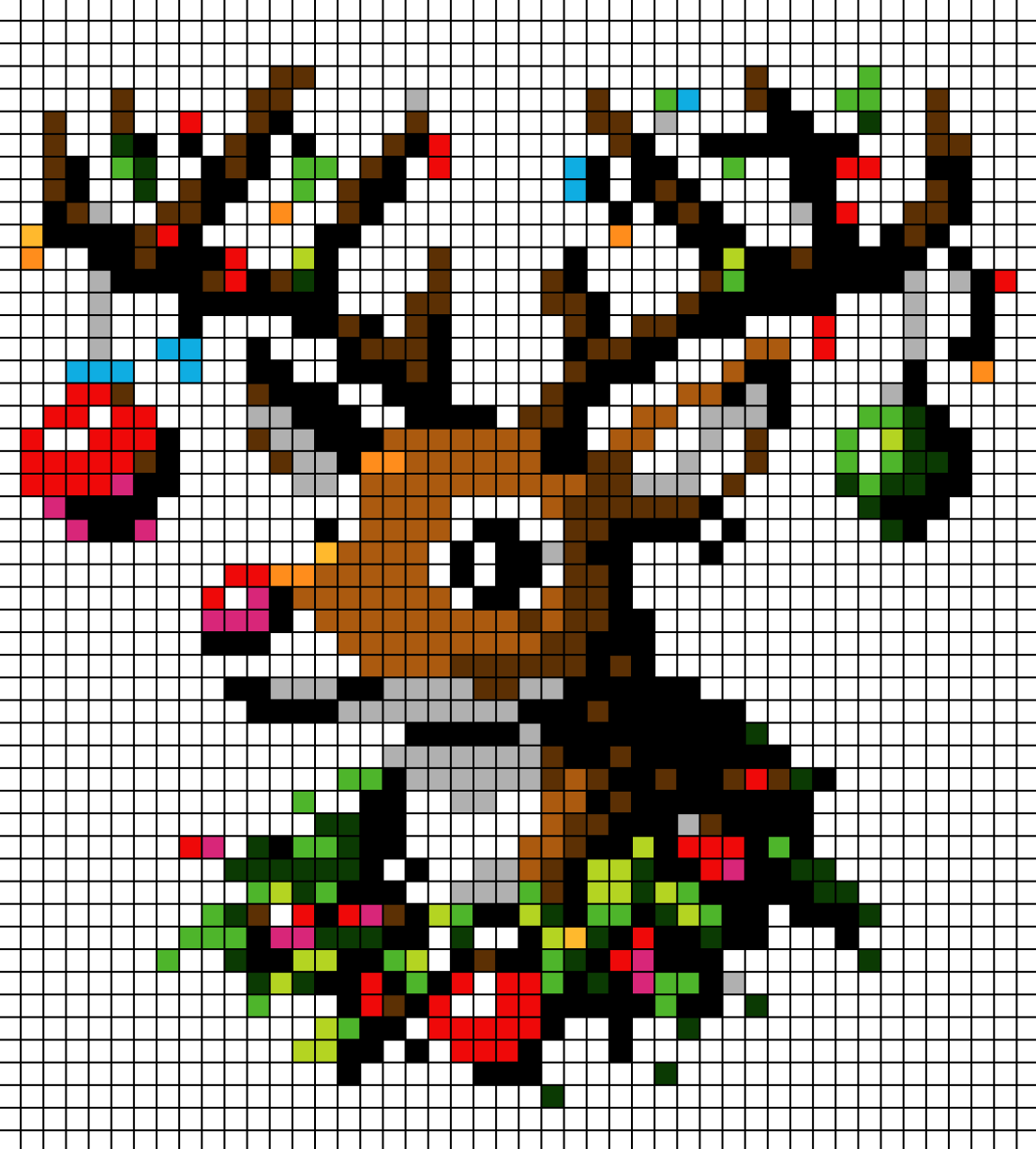 Christmas art deer