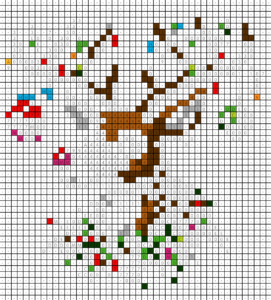 Coloriage Renne de Noël pour adulte à imprimer (numérotés)