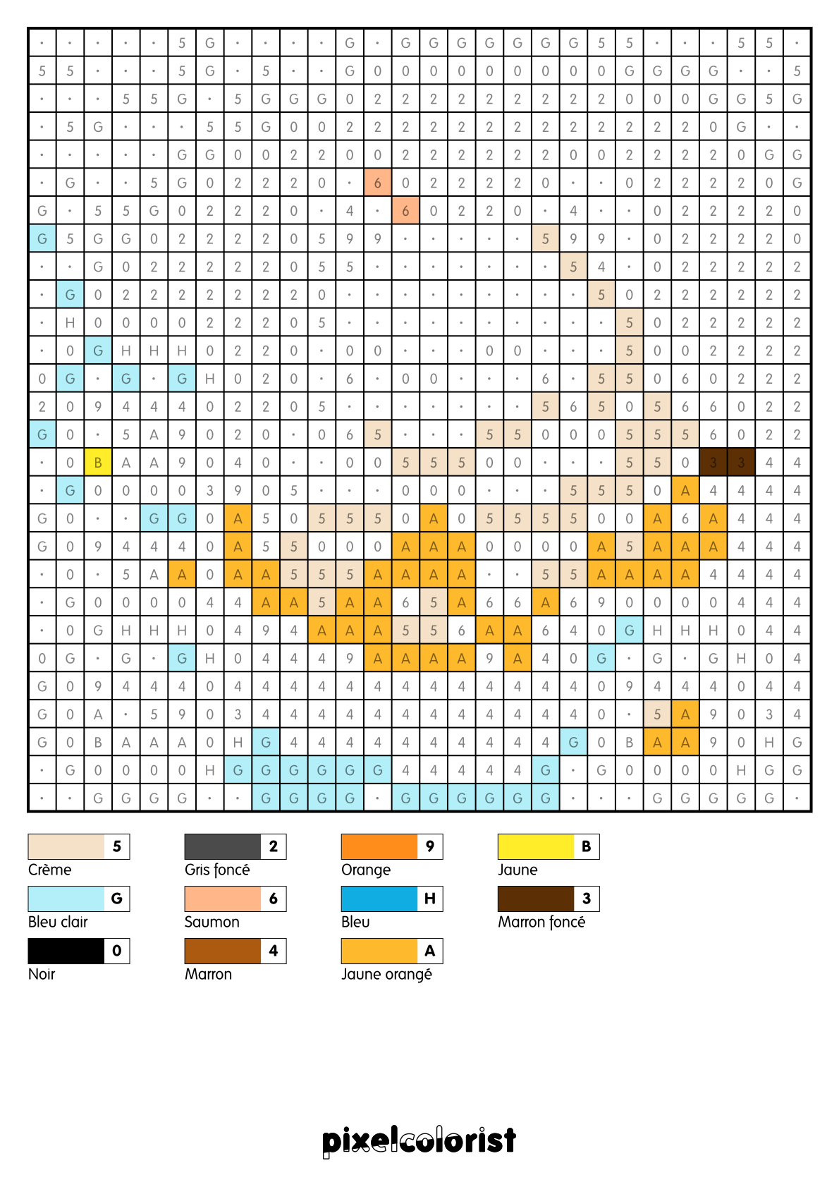 Coloriage %s pour adulte à imprimer (numérotés)