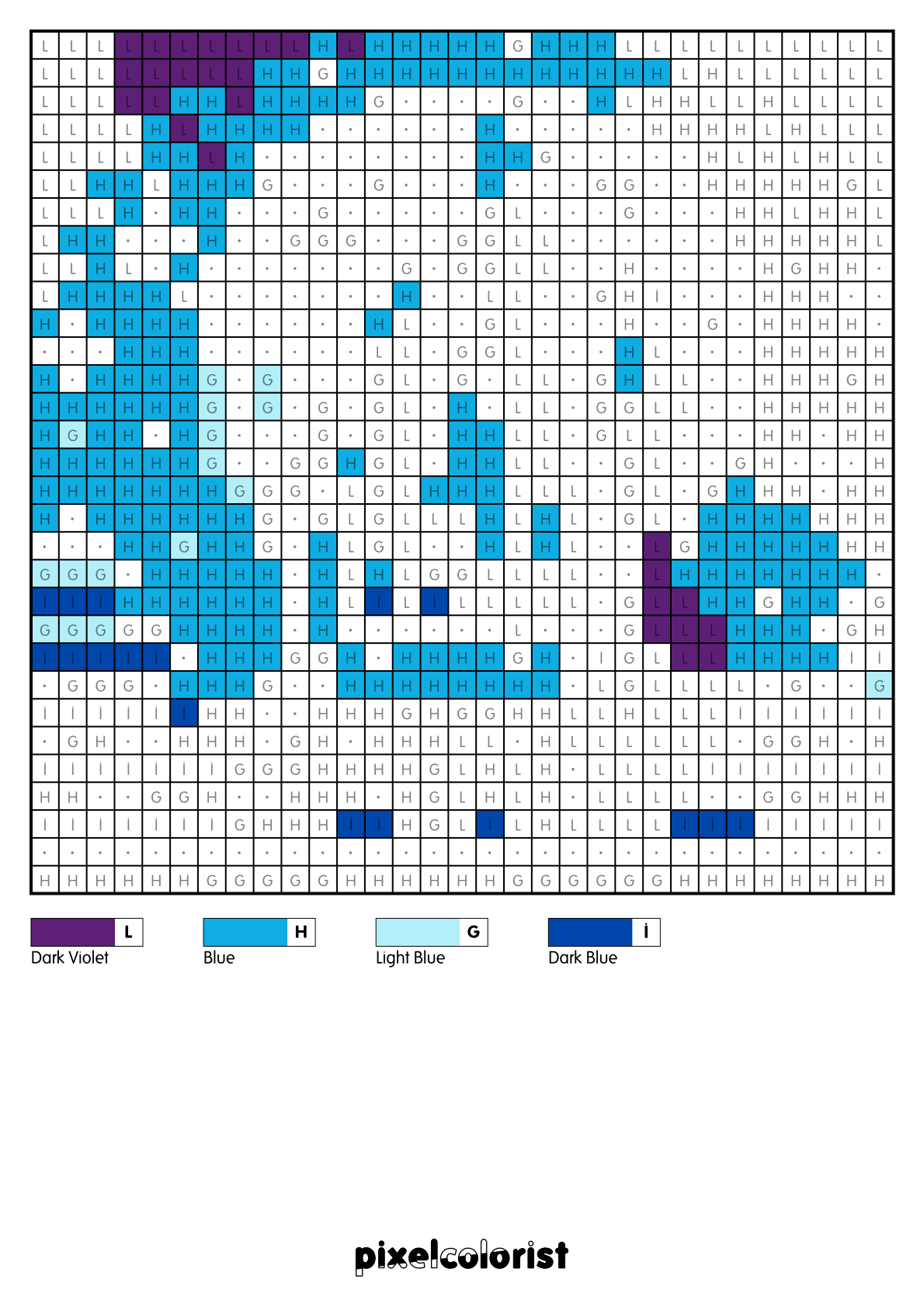 %s free Color by Number for adults PDF page