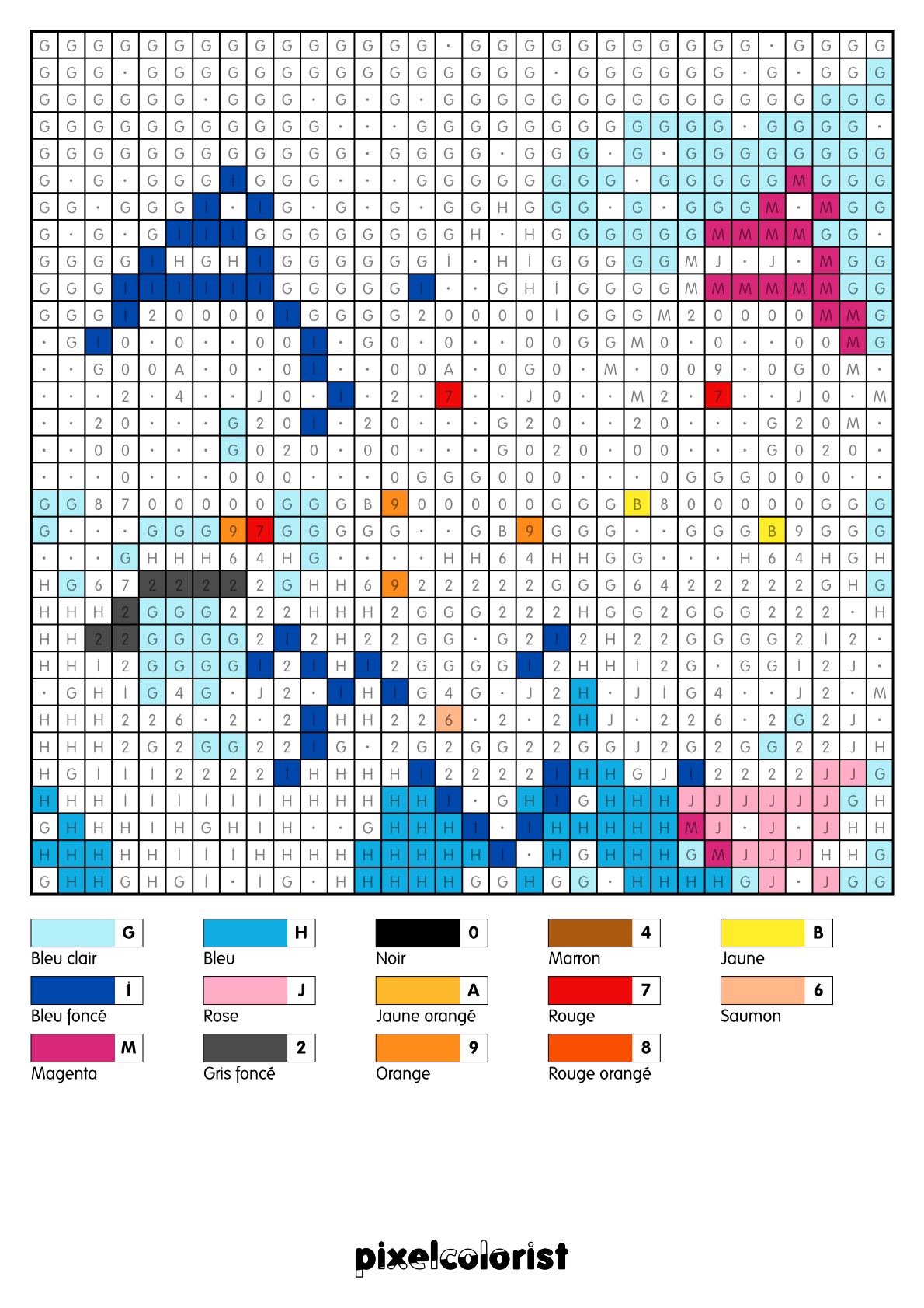 Coloriage %s pour adulte à imprimer (numérotés)