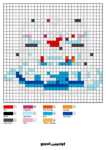 Penguins in Love Pixel Color by Number for Adults - Pixelcolorist