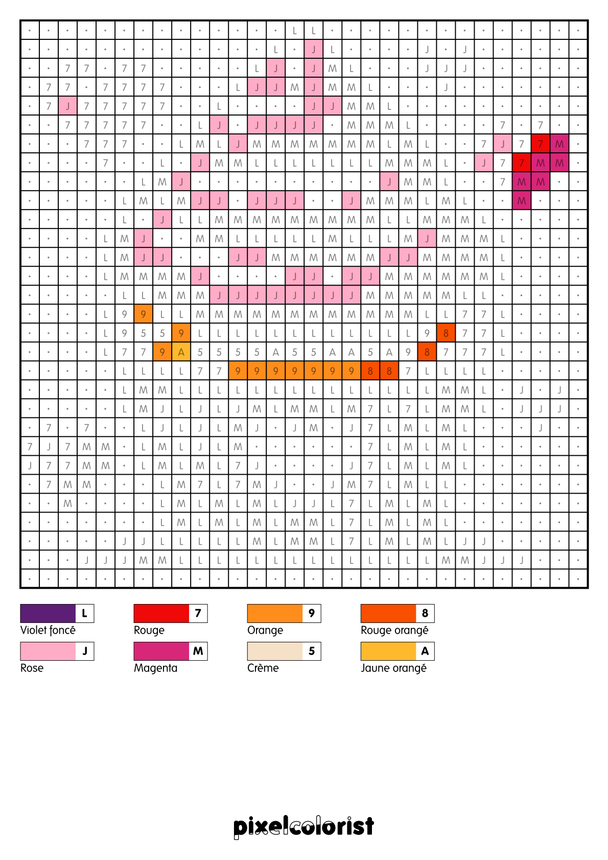 Coloriage %s pour adulte à imprimer (numérotés)