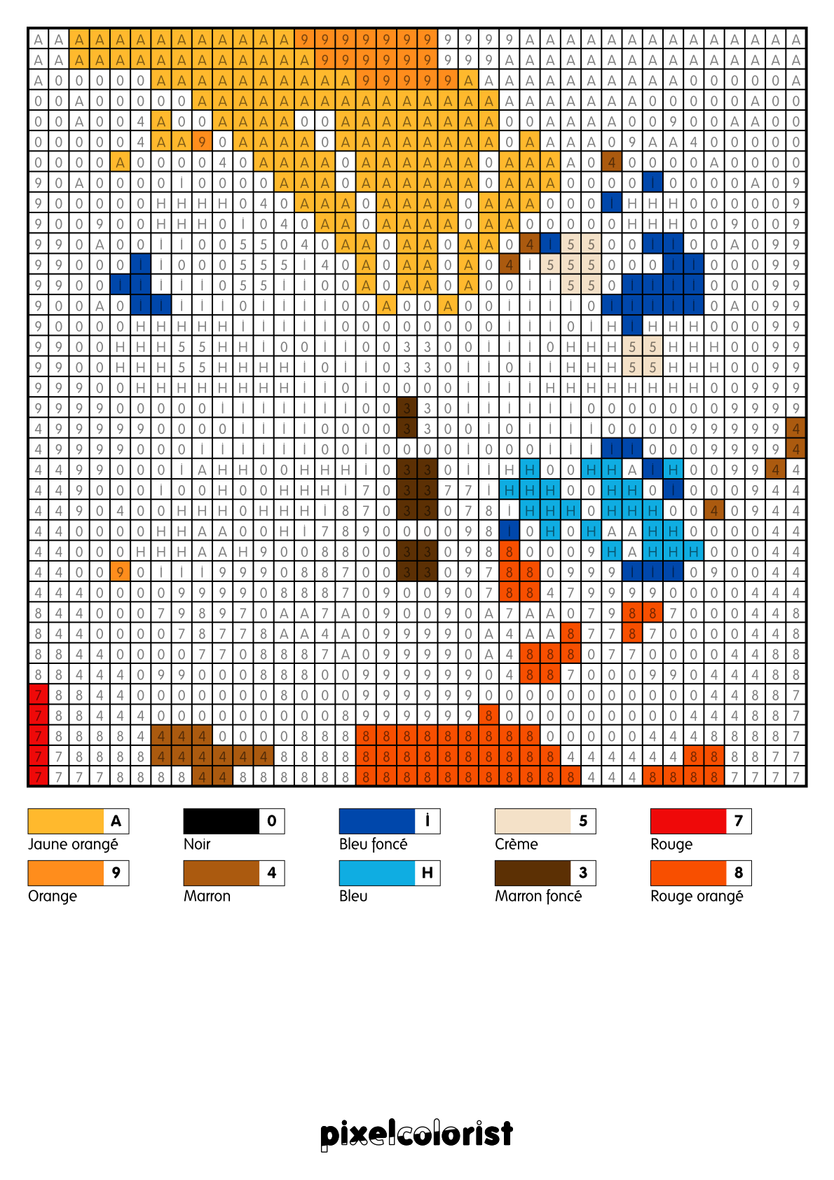 Coloriage Papillon pour adulte à imprimer (numérotés)