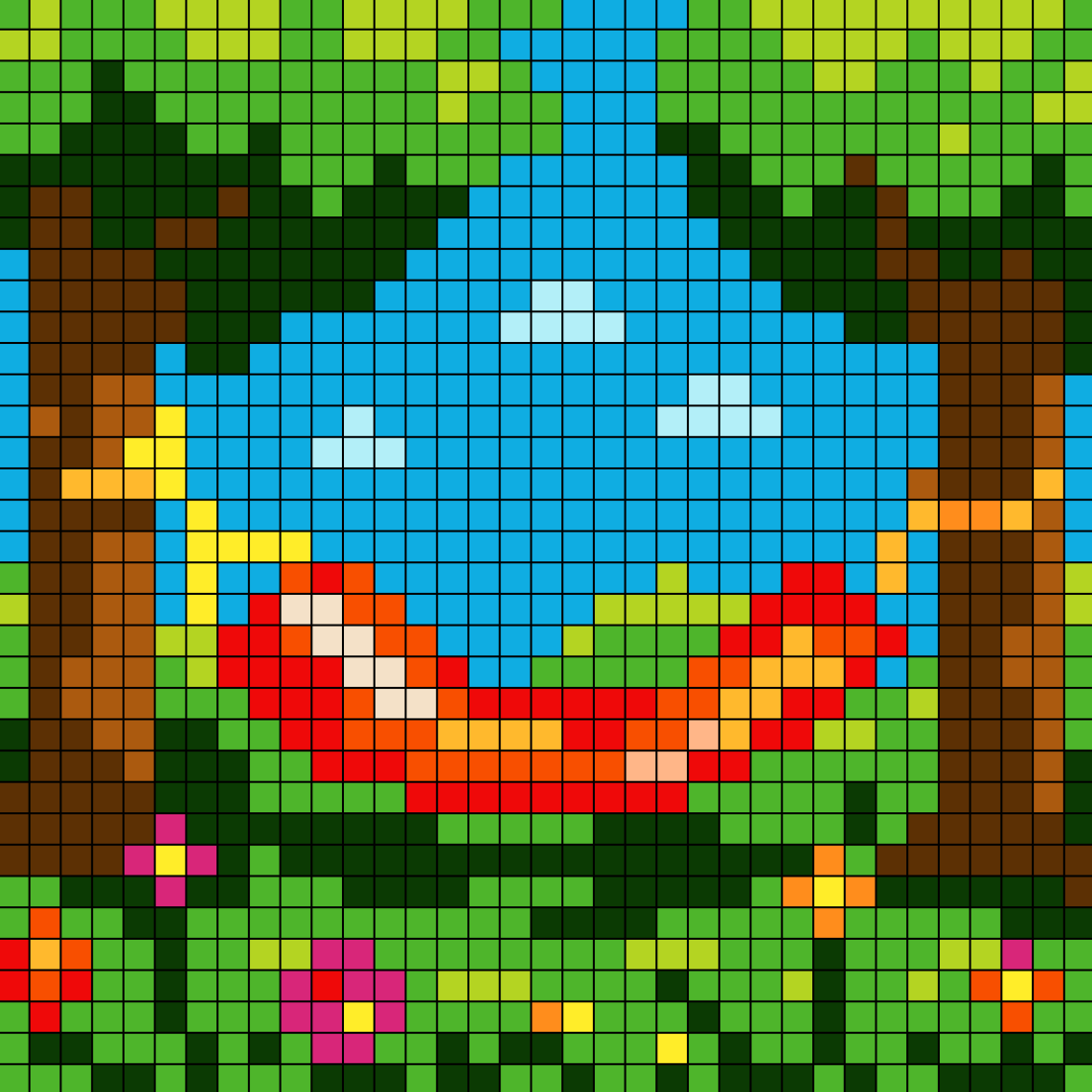 Hammock pixel art idea