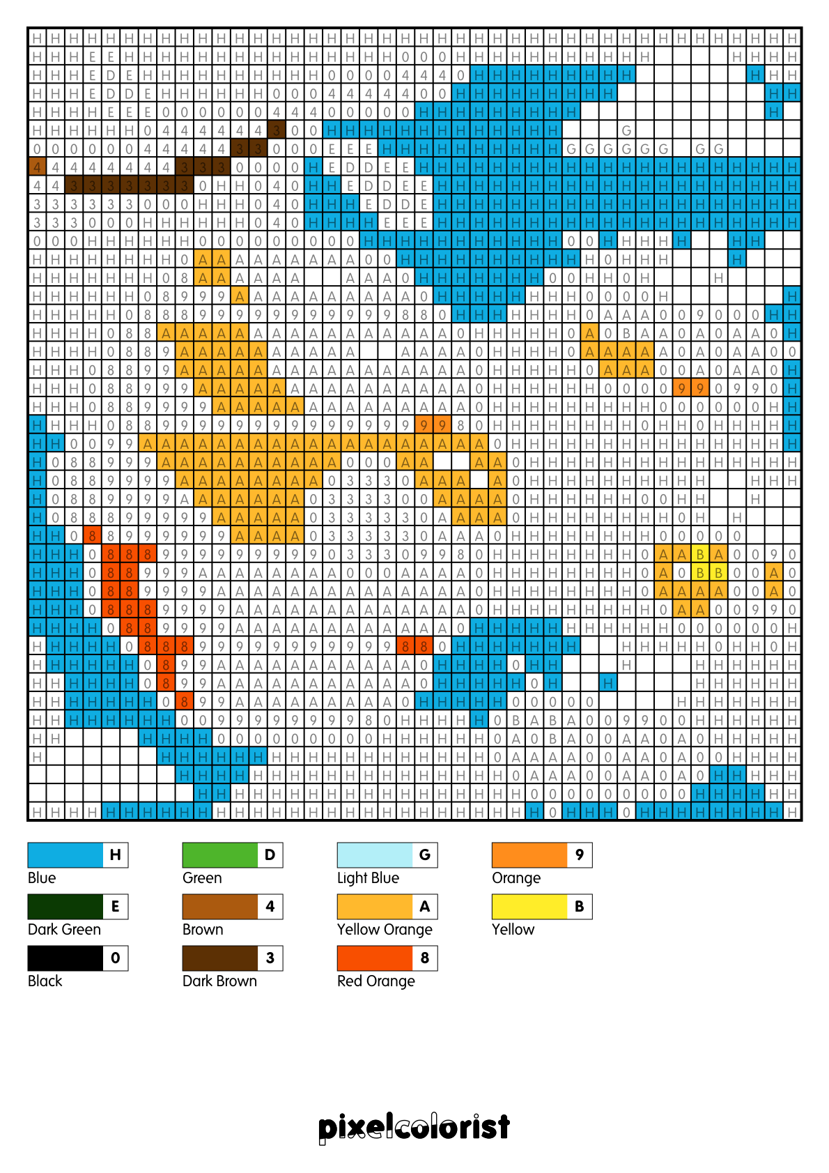 Honeybee Hive free Color by Number for adults PDF page