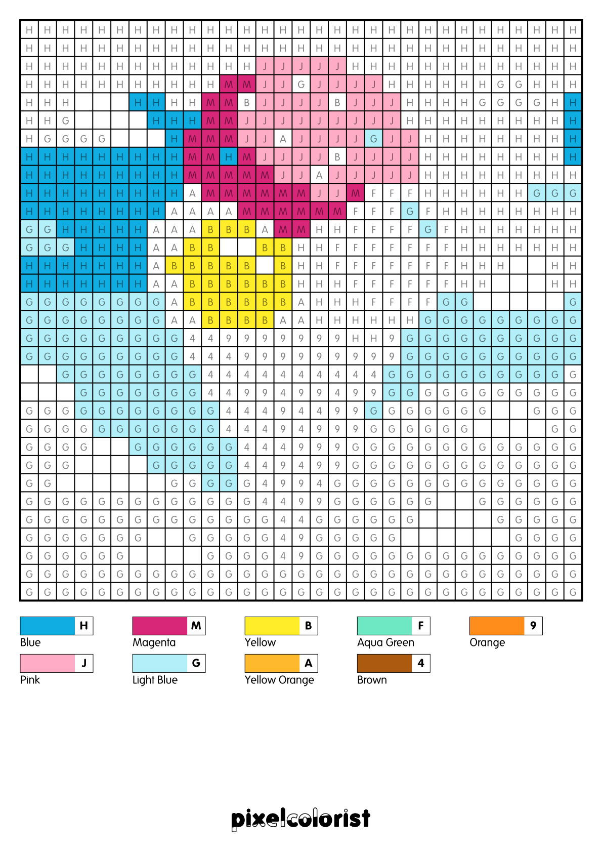 Ice Cream Cone free Color by Number for adults PDF page