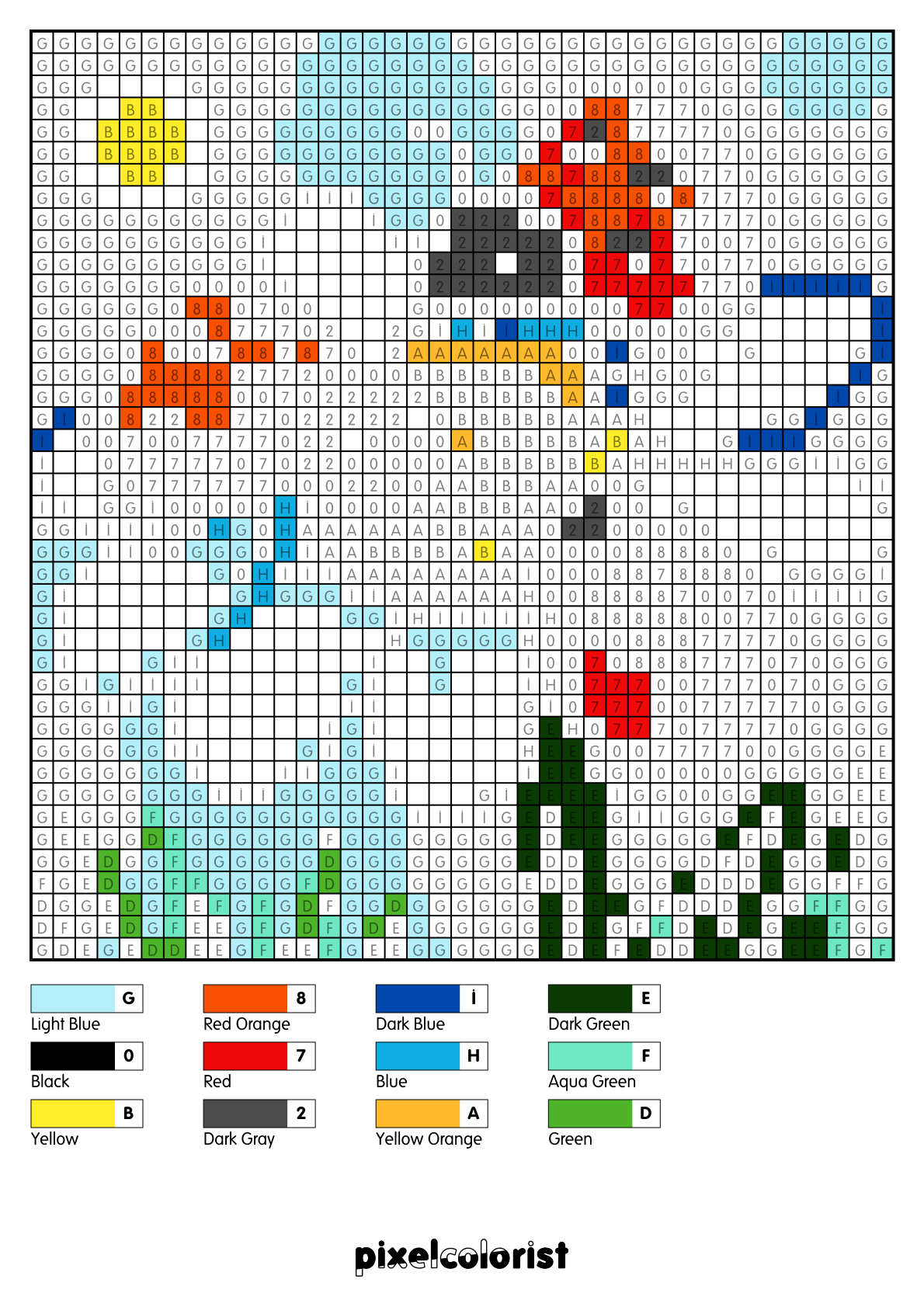 Ladybug Gathering free Color by Number for adults PDF page