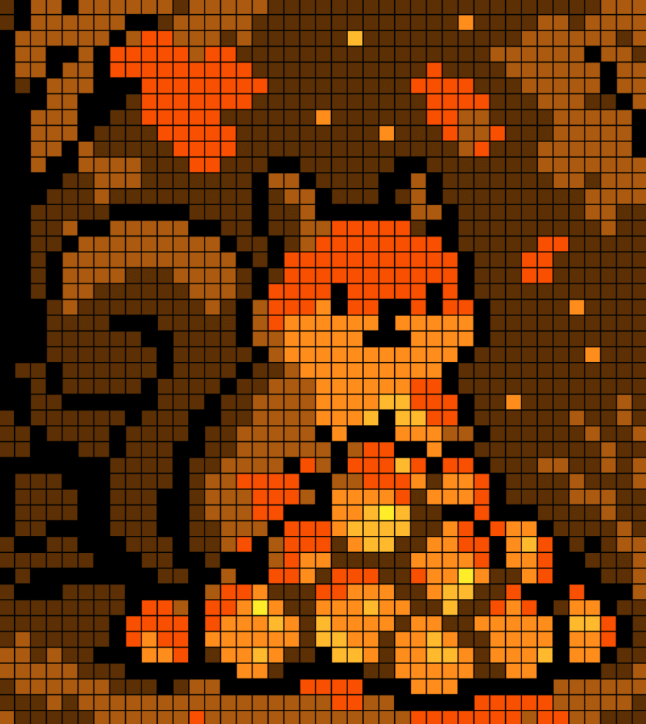 Trésor d'automne doré - Pixelcolorist