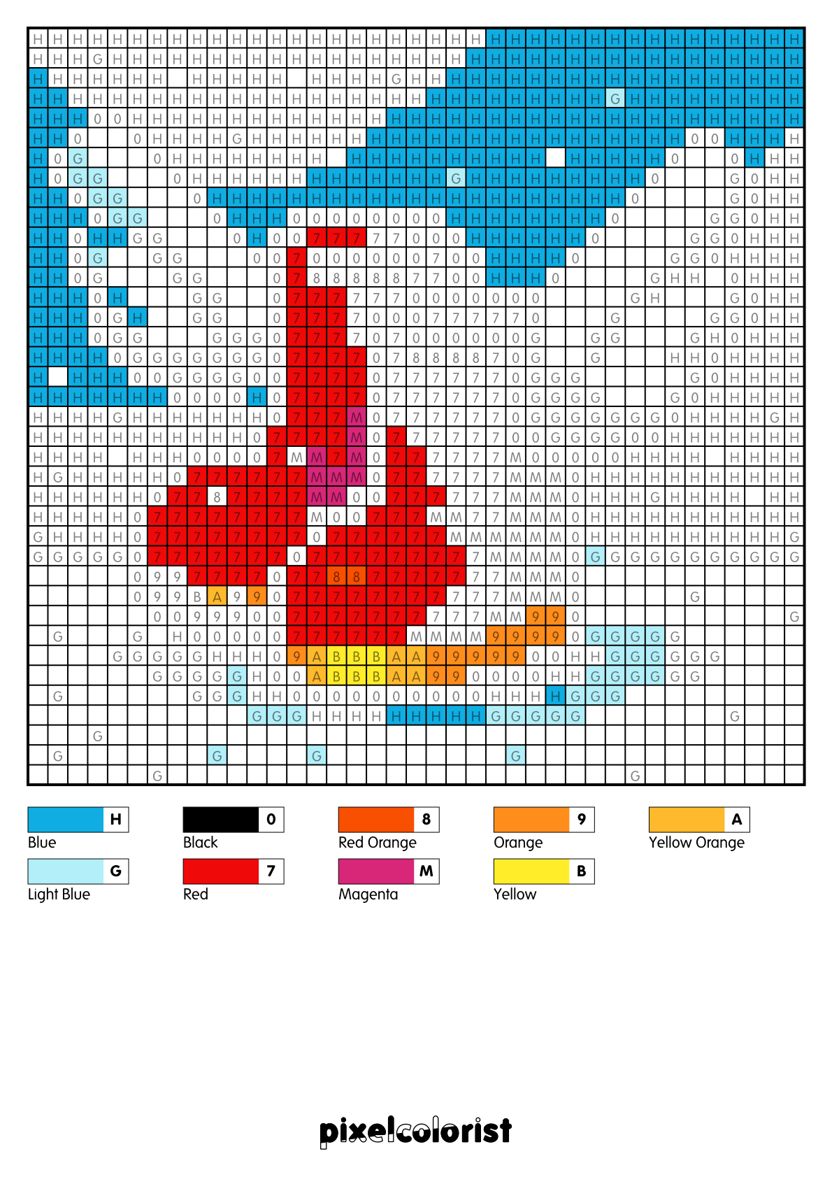 Boots With Wings free Color by Number for adults PDF page
