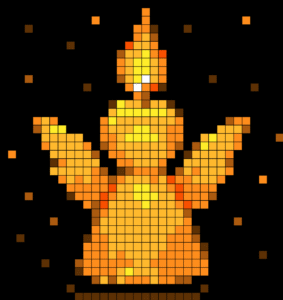 Candle Angel Free Color by Number for adults PDF coloring page