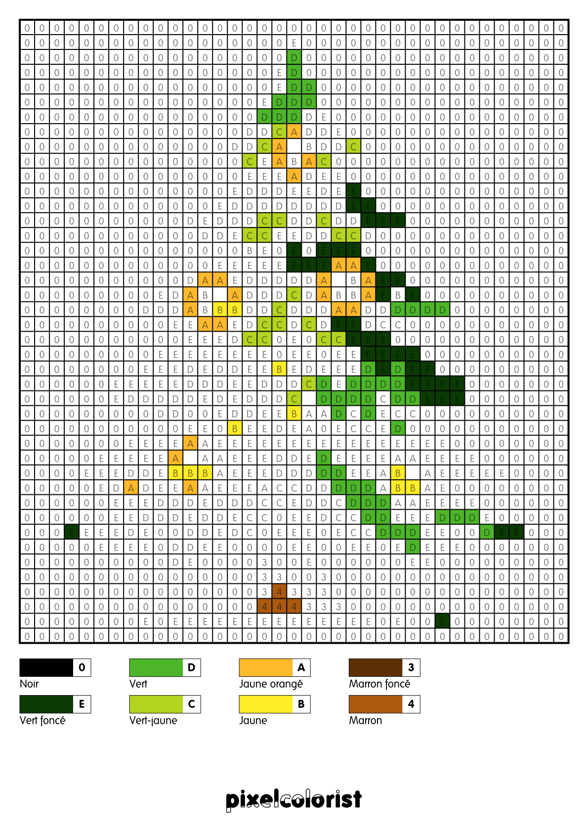 Coloriage Sapin de Noël scintillant pour adulte à imprimer (numérotés)