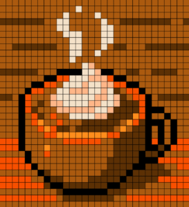 Hot Chocolate Free Color by Number for adults PDF coloring page