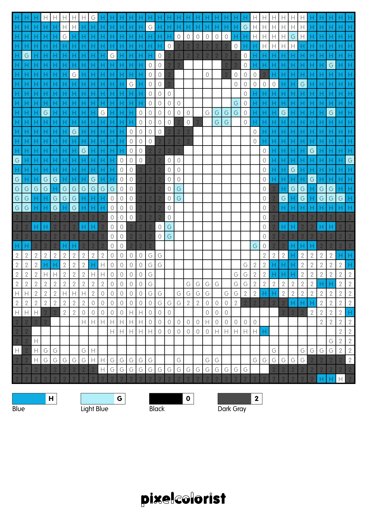 Penguin free Color by Number for adults PDF page