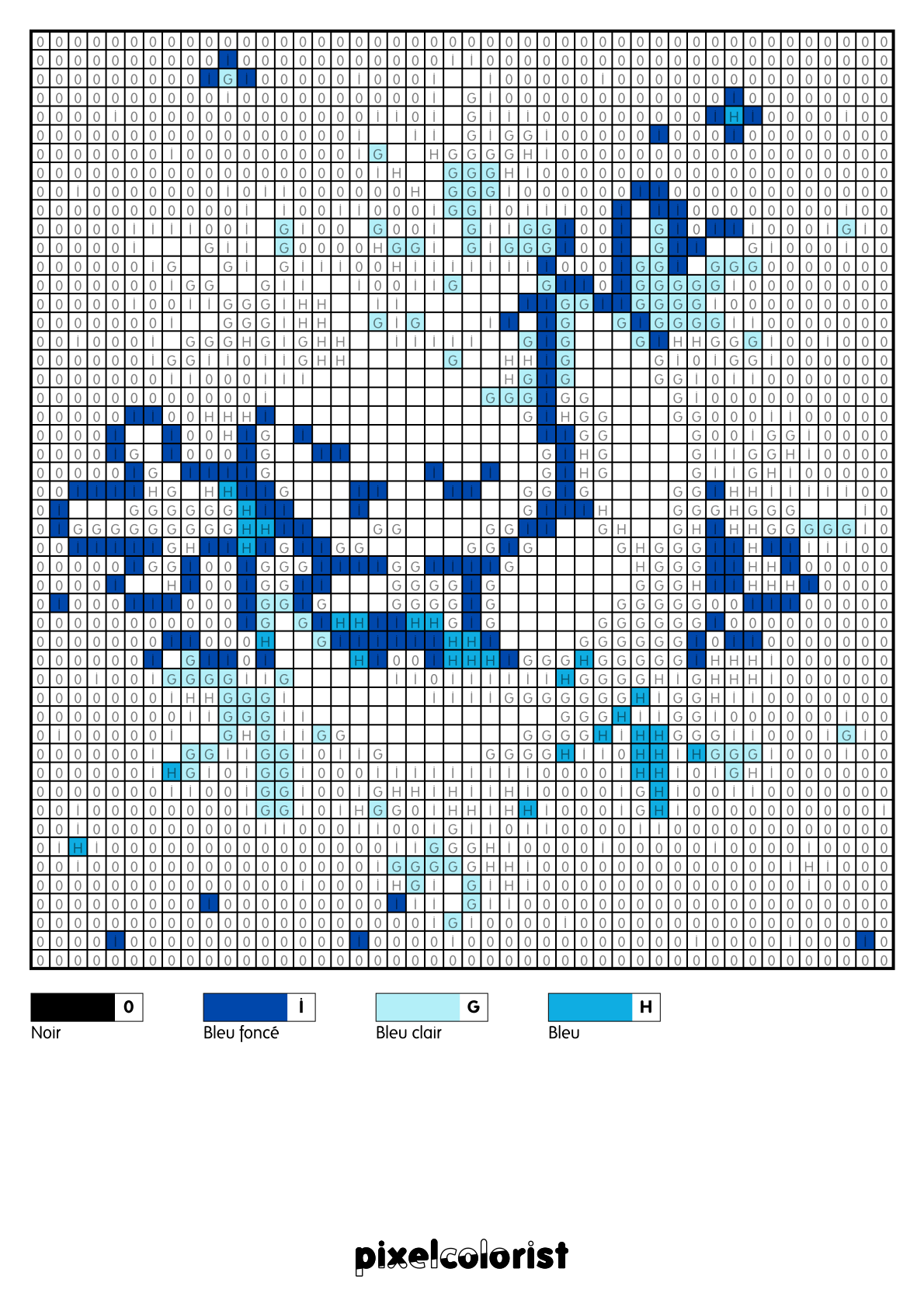 Coloriage Flocon de neige chat pour adulte à imprimer (numérotés)