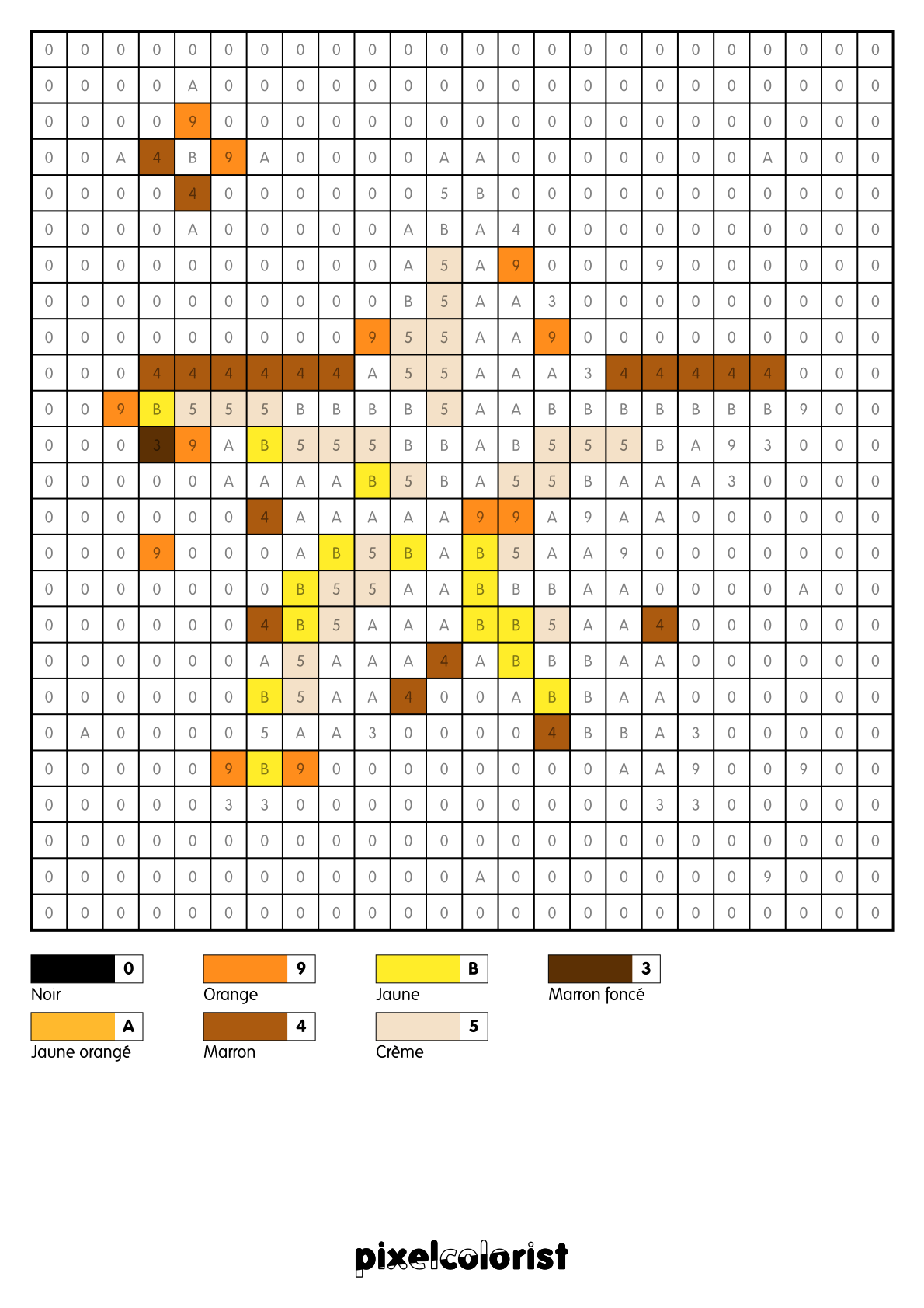 Coloriage Étoile de Noël pour adulte à imprimer (numérotés)