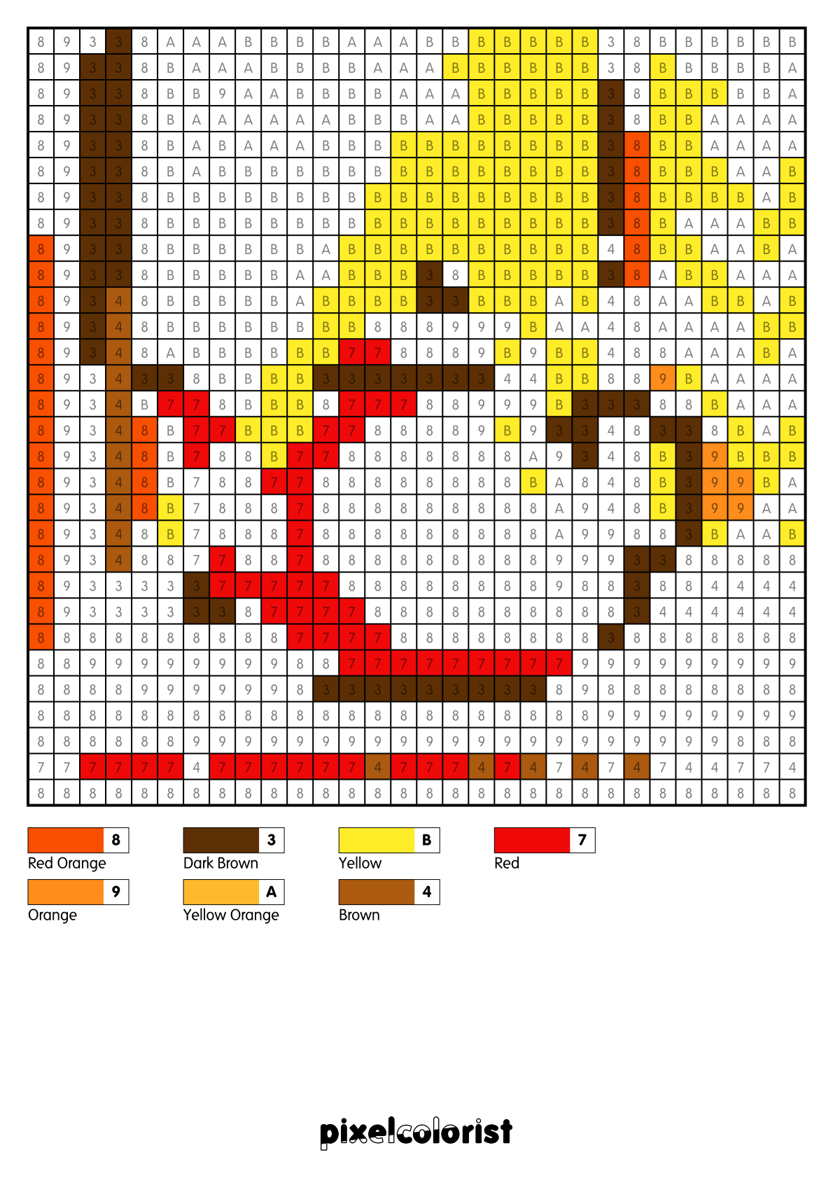 Teapot free Color by Number for adults PDF page