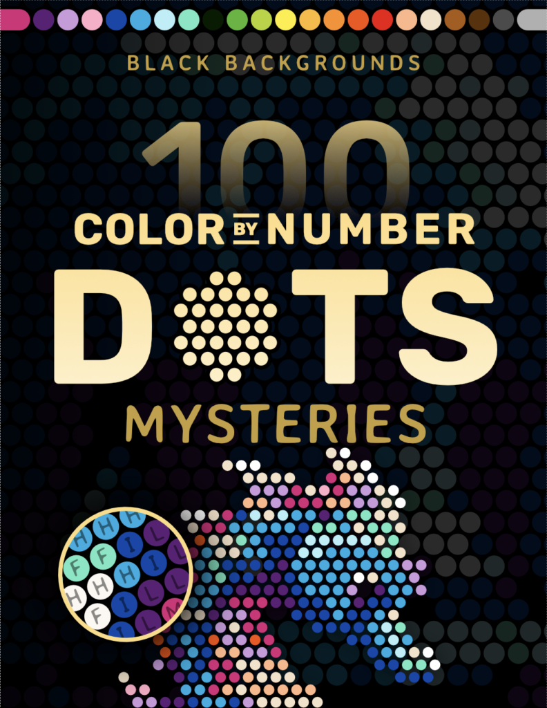 100 Color by Number Dots Mysteries