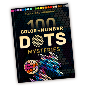 100 Color by Number Dots Mysteries Free Color by Number for adults PDF coloring page