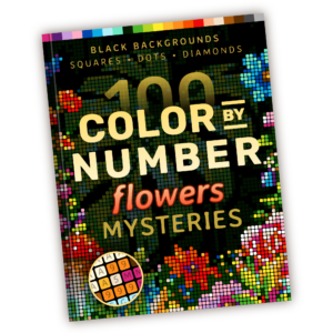 100 Color by Number Flowers Mysteries Free Color by Number for adults PDF coloring page